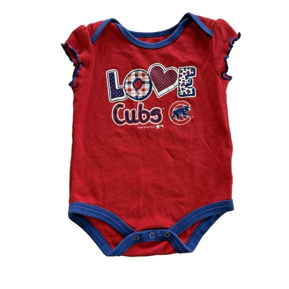 Chicago Cubs One Piece Infant Girls 6-9 Months Genuine Baseball Love Cubs - Picture 1 of 6